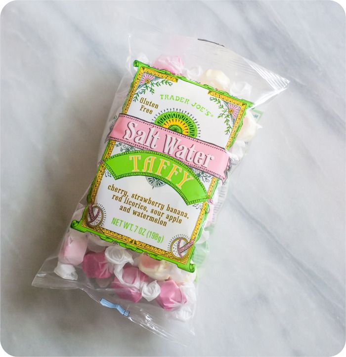 Sweet on Trader Joe's Saturday Salt Water Taffy Bake at 350°